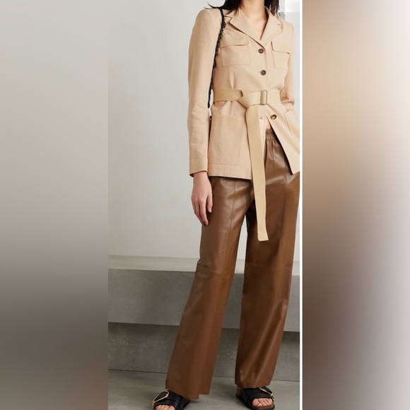 NWOT LAFAYETTE 148 New York Knox belted cotton-blend twill jacket size 6 - Picture 2 of 7